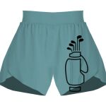 Ladies Flowy Overlay Shorts Thumbnail