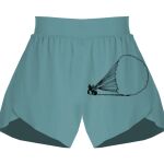 Ladies Flowy Overlay Shorts Thumbnail