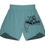 Ladies Flowy Overlay Shorts Thumbnail