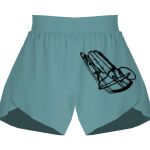Ladies Flowy Overlay Shorts Thumbnail