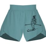 Ladies Flowy Overlay Shorts Thumbnail