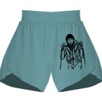 Ladies Flowy Overlay Shorts Thumbnail