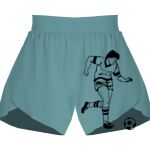 Ladies Flowy Overlay Shorts Thumbnail