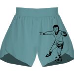 Ladies Flowy Overlay Shorts Thumbnail