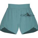 Ladies Flowy Overlay Shorts Thumbnail