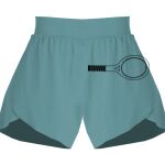 Ladies Flowy Overlay Shorts Thumbnail