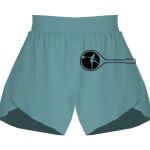 Ladies Flowy Overlay Shorts Thumbnail