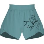 Ladies Flowy Overlay Shorts Thumbnail