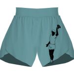 Ladies Flowy Overlay Shorts Thumbnail