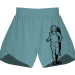 Ladies Flowy Overlay Shorts Thumbnail