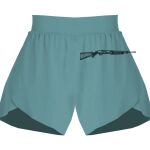 Ladies Flowy Overlay Shorts Thumbnail