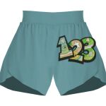 Ladies Flowy Overlay Shorts Thumbnail