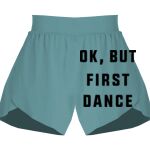 Ladies Flowy Overlay Shorts Thumbnail
