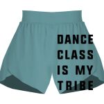 Ladies Flowy Overlay Shorts Thumbnail