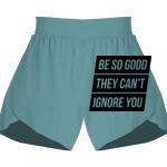 Ladies Flowy Overlay Shorts Thumbnail