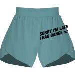 Ladies Flowy Overlay Shorts Thumbnail