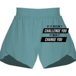 Ladies Flowy Overlay Shorts Thumbnail