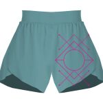 Ladies Flowy Overlay Shorts Thumbnail