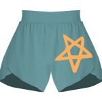 Ladies Flowy Overlay Shorts Thumbnail