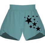 Ladies Flowy Overlay Shorts Thumbnail
