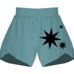 Ladies Flowy Overlay Shorts Thumbnail