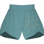 Ladies Flowy Overlay Shorts Thumbnail