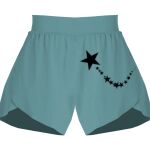 Ladies Flowy Overlay Shorts Thumbnail