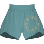 Ladies Flowy Overlay Shorts Thumbnail