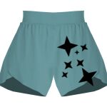 Ladies Flowy Overlay Shorts Thumbnail