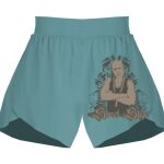 Ladies Flowy Overlay Shorts Thumbnail