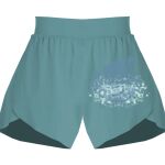 Ladies Flowy Overlay Shorts Thumbnail