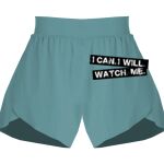 Ladies Flowy Overlay Shorts Thumbnail
