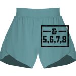 Ladies Flowy Overlay Shorts Thumbnail