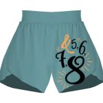 Ladies Flowy Overlay Shorts Thumbnail