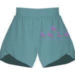 Ladies Flowy Overlay Shorts Thumbnail