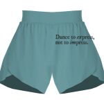 Ladies Flowy Overlay Shorts Thumbnail