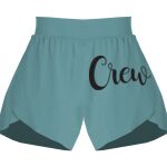 Ladies Flowy Overlay Shorts Thumbnail
