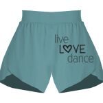 Ladies Flowy Overlay Shorts Thumbnail