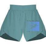 Ladies Flowy Overlay Shorts Thumbnail