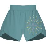 Ladies Flowy Overlay Shorts Thumbnail