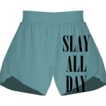Ladies Flowy Overlay Shorts Thumbnail