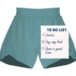 Ladies Flowy Overlay Shorts Thumbnail