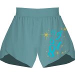 Ladies Flowy Overlay Shorts Thumbnail