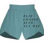 Ladies Flowy Overlay Shorts Thumbnail