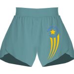 Ladies Flowy Overlay Shorts Thumbnail