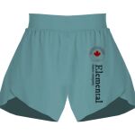 Ladies Flowy Overlay Shorts Thumbnail