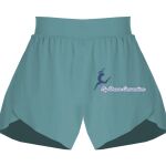 Ladies Flowy Overlay Shorts Thumbnail