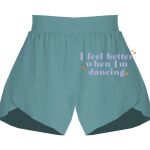 Ladies Flowy Overlay Shorts Thumbnail