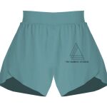 Ladies Flowy Overlay Shorts Thumbnail