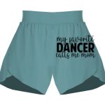 Ladies Flowy Overlay Shorts Thumbnail